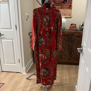 Farm Rio Red Floral Maxi Dress